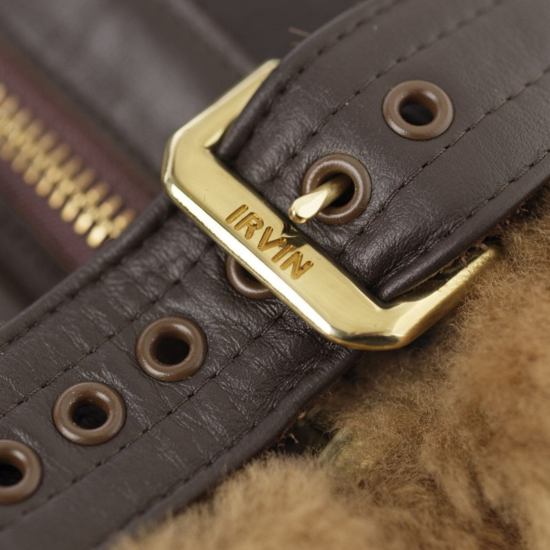 leather raf pilot jacket irvin belt buckle